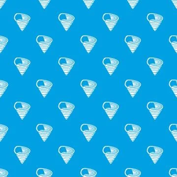 Shell pattern vector seamless blue Illustrazione stock