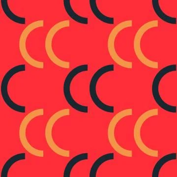 Shell right seamless pattern Stock Illustration