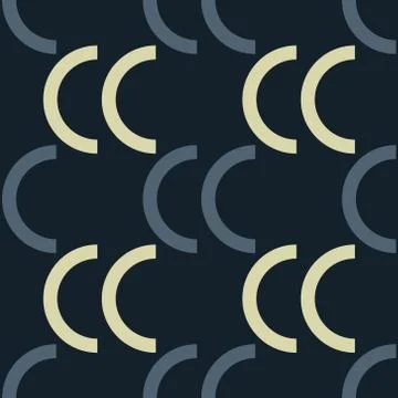 Shell right seamless pattern Stock Illustration