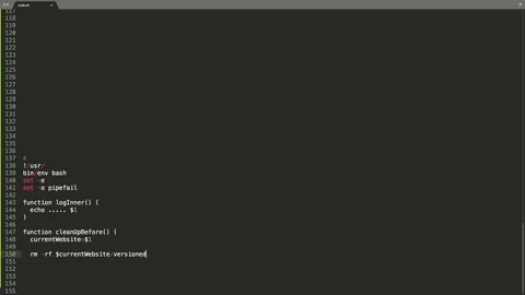 Shell Script Source Code Typing Effect. Shell Script Ticker Colored Commands  Stock Footage 147939623