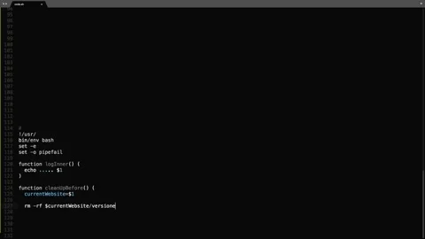 Shell Script Source Code Typing Effect. Shell Script Ticker Colored Commands  Stock Footage 147939633