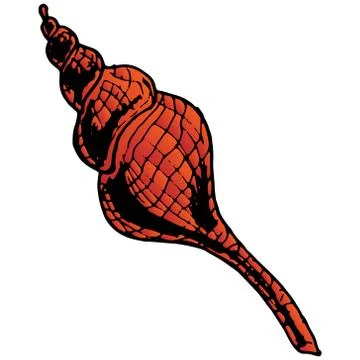 Shell sea icon. Vector illustration of a seashell. Hand drawn shell. Illustrazione stock