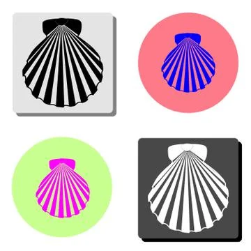 Shell sea marine. flat vector icon イラスト素材