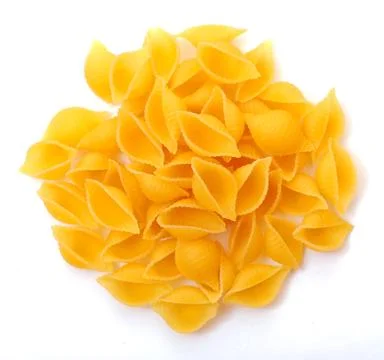 Shell shape pasta Stock Photos