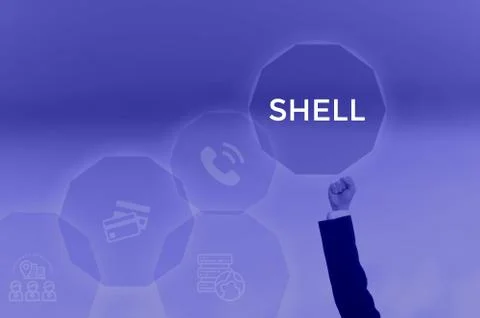 SHELL - technology and business concept 스톡 사진