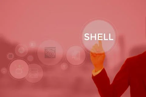 SHELL - technology and business concept Stock Photos