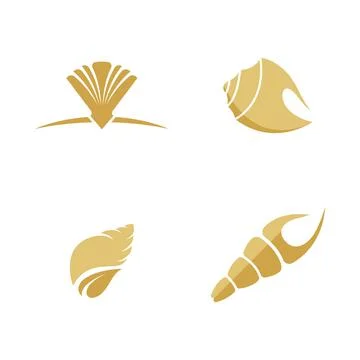 Shell vector icon illustration design イラスト素材