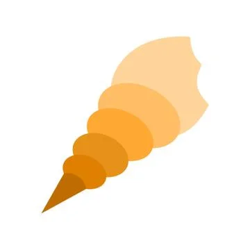 Shell vector, tropical related flat style icon イラスト素材