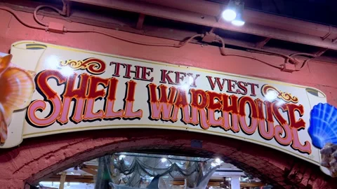 Shell Warehouse at Mallory Square on Key West - KEY WEST, UNITED STATES - 動画素材 171192117