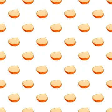 Shelled organic hazelnut kernel pattern on white background Stock Illustration