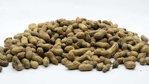 Shelled peanuts isolated Stock Photos