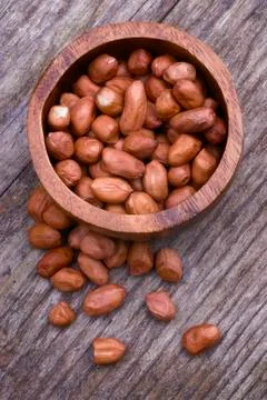 Shelled peanuts Stock Photos