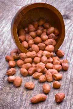 Shelled peanuts Stock Photos