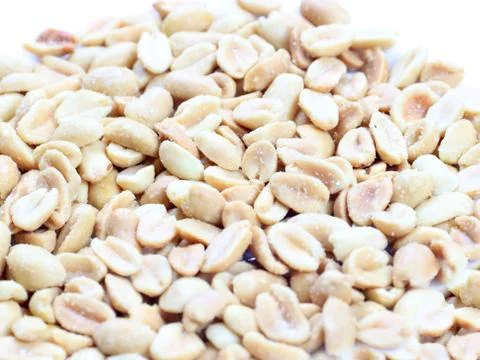 The shelled peanuts Stock Photos