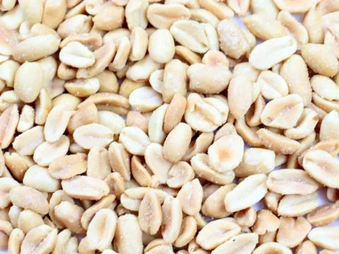 The shelled peanuts Stock Photos