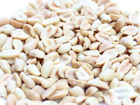 The shelled peanuts Foto stock