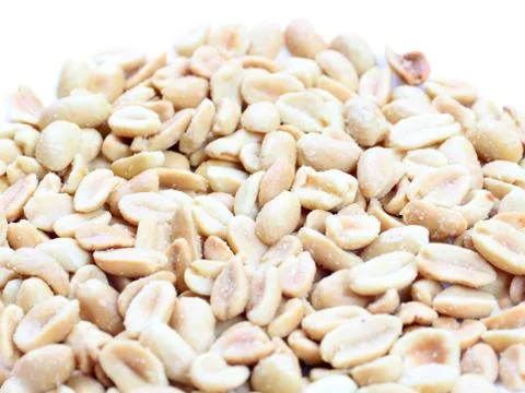 The shelled peanuts Stock Photos