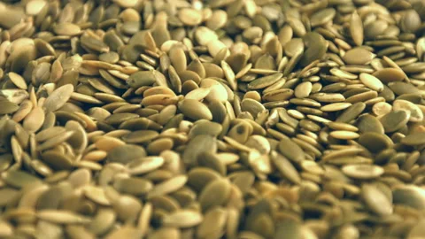 Shelled pumpkin seeds. Видео 90197162
