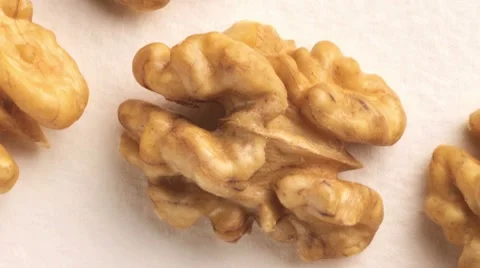 Shelled walnuts Video stock 8574539