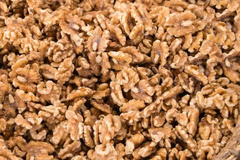 Shelled walnuts Fotos Stock