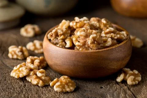 Shelled Walnuts Stock Photos