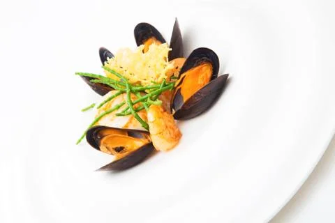 Shellfish dish Foto stock