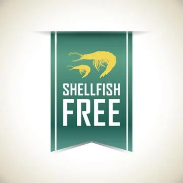 Shellfish Free Banner Stock Illustration