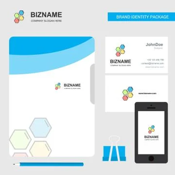 Shells  Business Logo, File Cover Visiting Card and Mobile App Design. Vector Stock Illustration