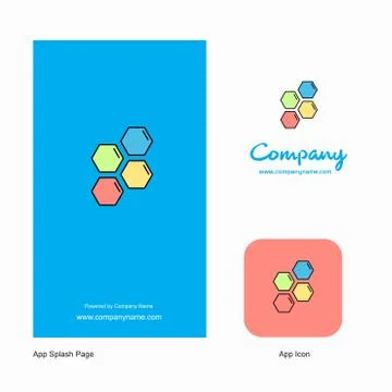 Shells  Company Logo App Icon and Splash Page Design. Creative Business App D Stock Illustration