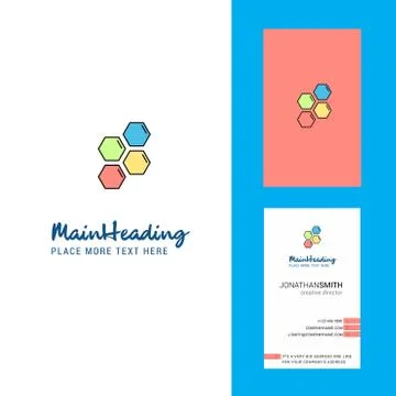 Shells  Creative Logo and business card. vertical Design Vector Illustrazione stock