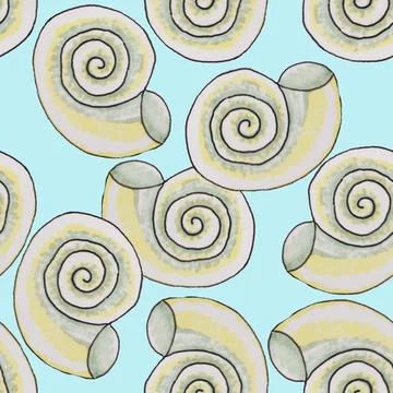 Shells, mollusks Stock Illustration