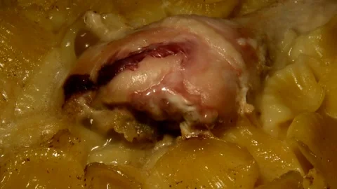 Shells pasta with chicken drumstick 動画素材 302219474