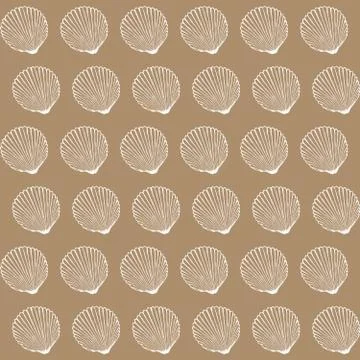 Shells pattern  Stock Illustration