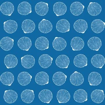 Shells pattern イラスト素材