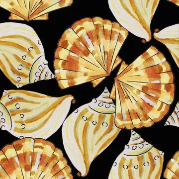 Shells, shellfish Stock Illustration