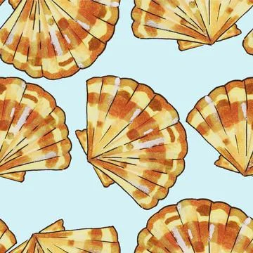 Shells, shellfish Illustrazione stock