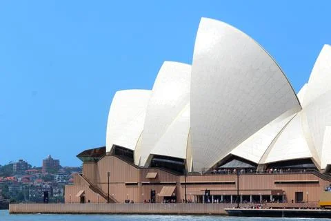 Shells like structure of the Opera house in Australia Foto stock