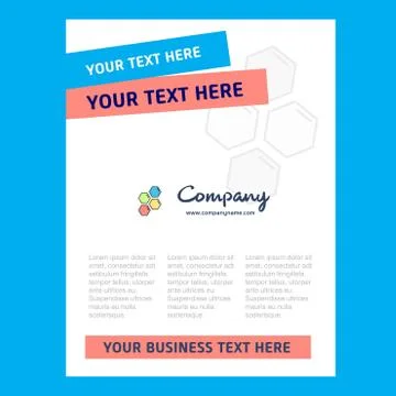 Shells  Title Page Design for Company profile ,annual report, presentations,  Stock Illustration