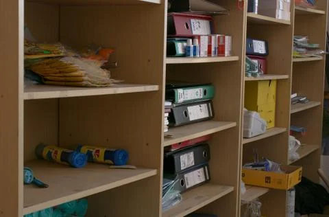 Shelves with stuff Stock Photos