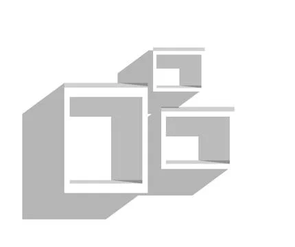 Shelves on wall Stock Illustration