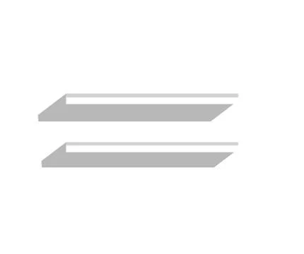 Shelves on wall Stock Illustration