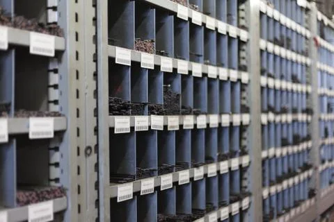 Shelving of Iron tools Stock Photos