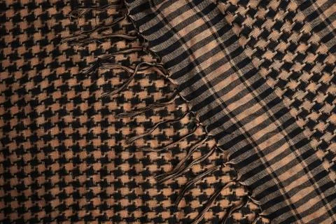 Shemagh folded and showing pattern Stock Photos
