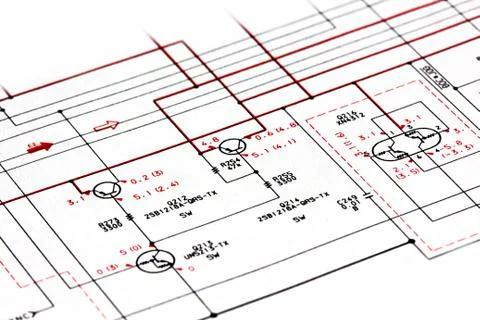 Shematic diagram Fotos Stock