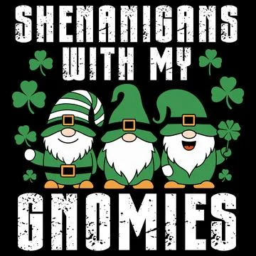 Shenanigans With My Gnomies Stock Illustration