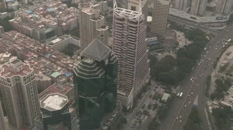 Shenzhen from above Video stock 10861687