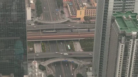 Shenzhen from above Video stock 10862642