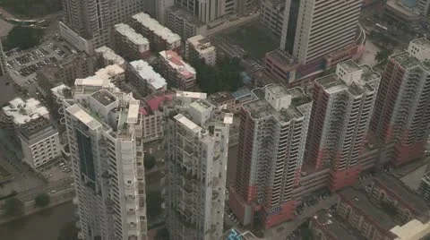 Shenzhen from above Video stock 10862704