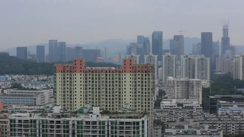 Shenzhen City Scene Stock Footage 203524553