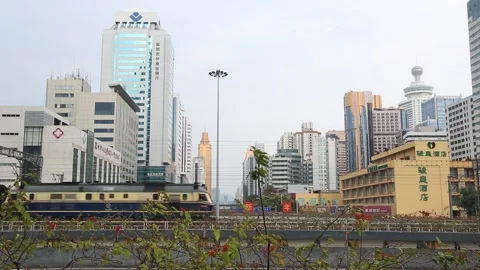Shenzhen City Scene Stock Footage 203531830